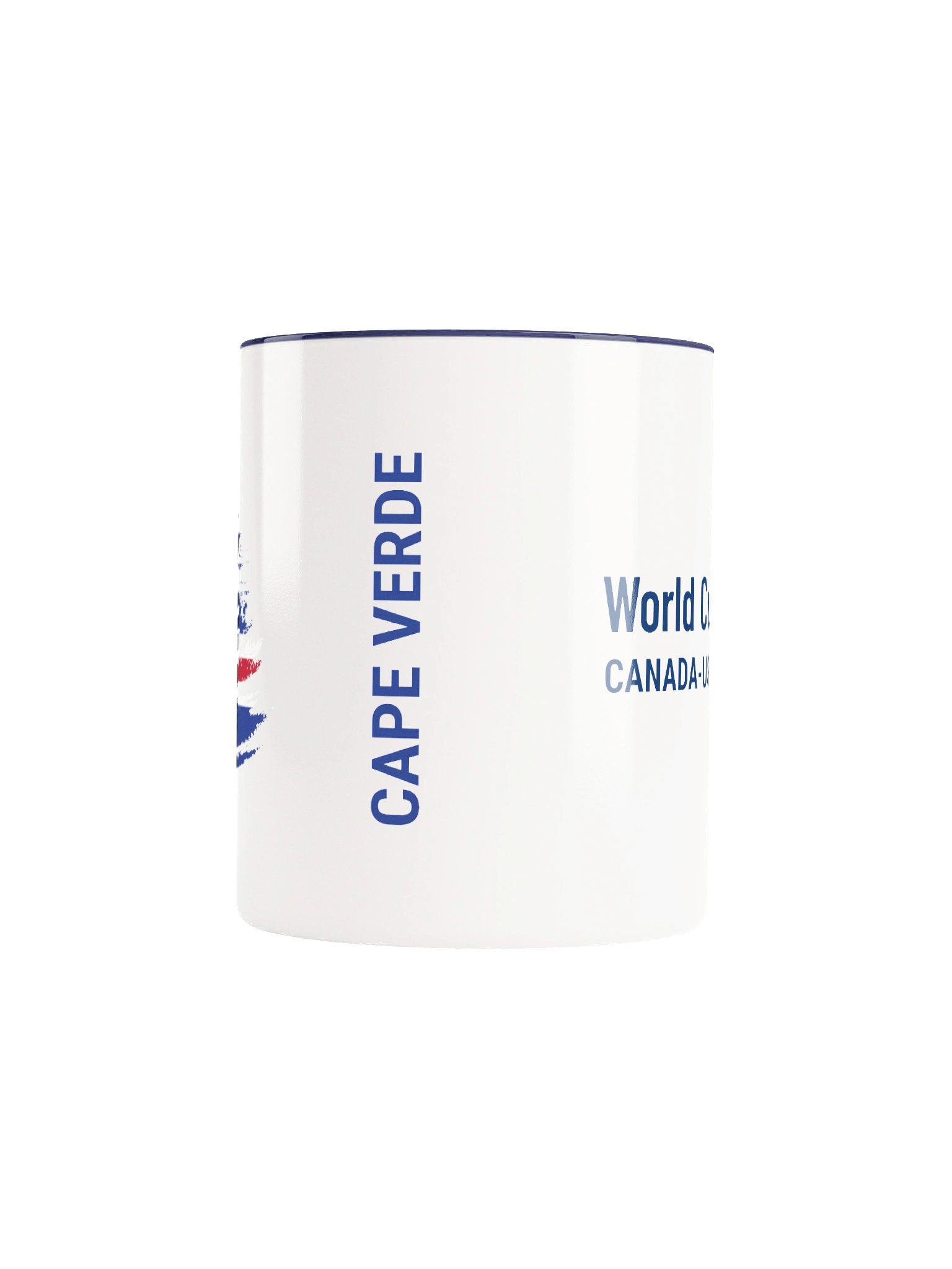 Cape Verde 2026 World Cup Flag Mug - Cape Verde Soccer Fan Coffee Cup - Premium Two-Tone Ceramic Mug product image (5)
