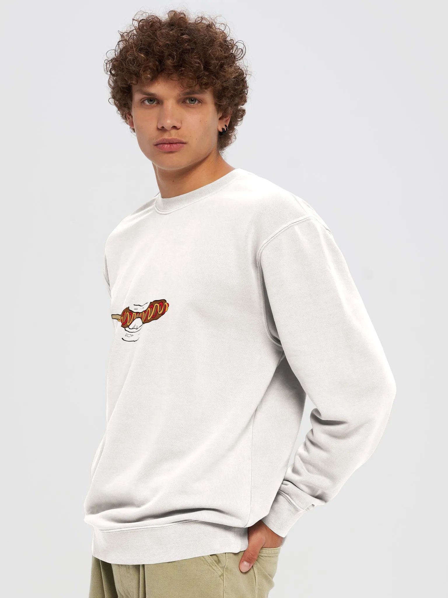 Eating Corn Dog Unisex Sweater - Independent Trading Co. product image (5)