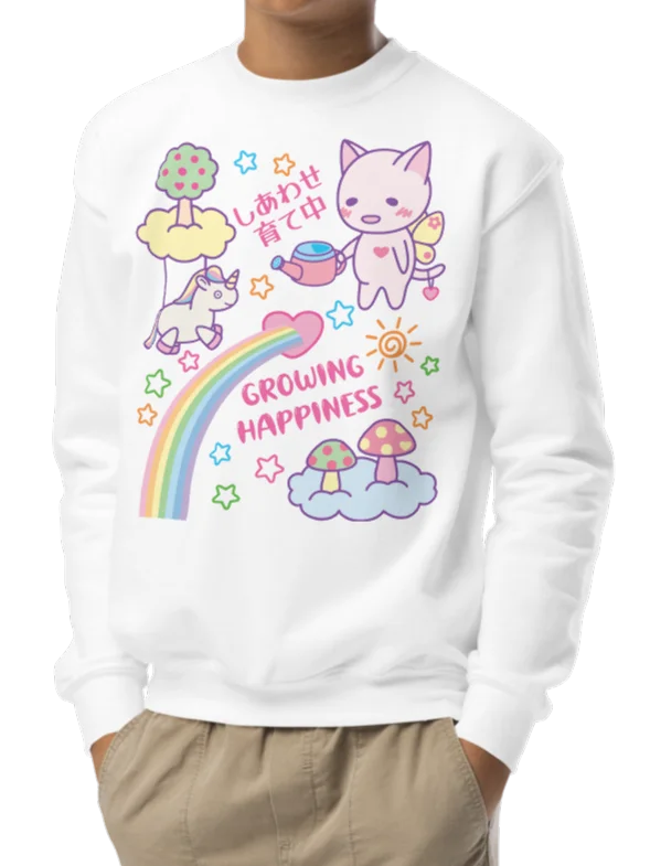 Happy Butterfly Cat - Unisex Youth Sweatshirt product image (2)