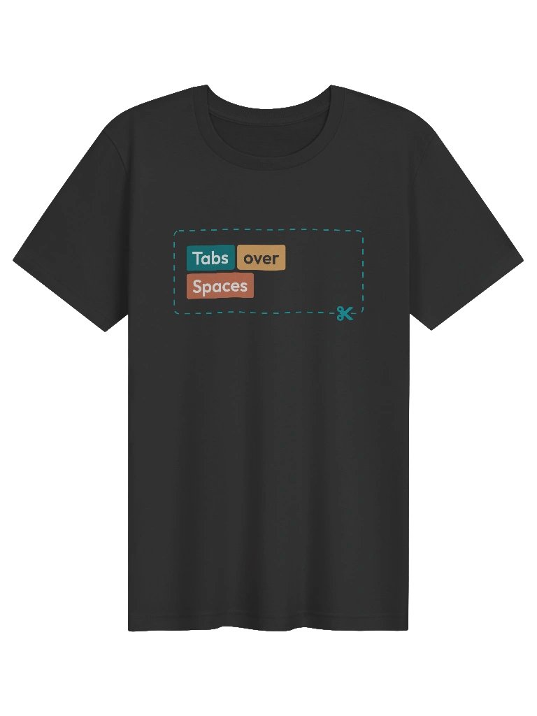 Tabs over spaces Unisex Tee product image (1)