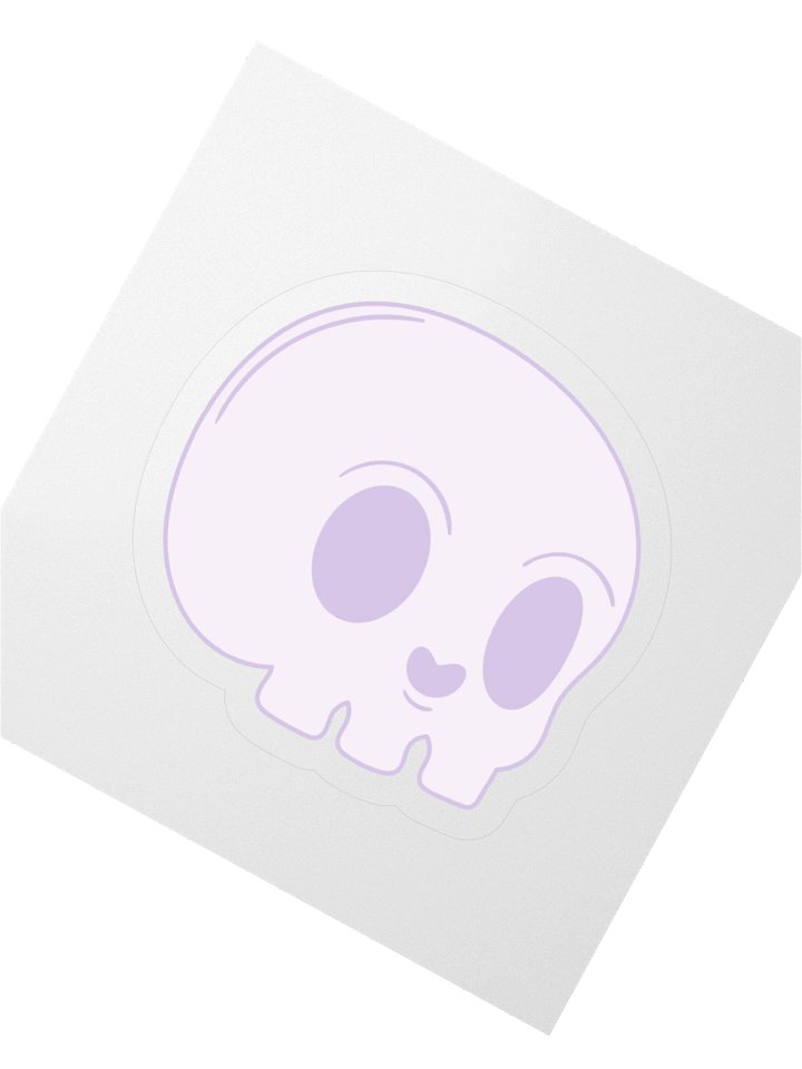Queer Stoic Skull Sticker product image (6)
