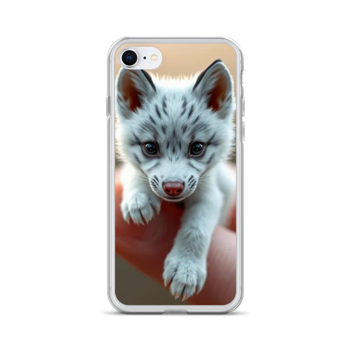 Tiny Wolf on a Finger Clear iPhone® Case product image (24)