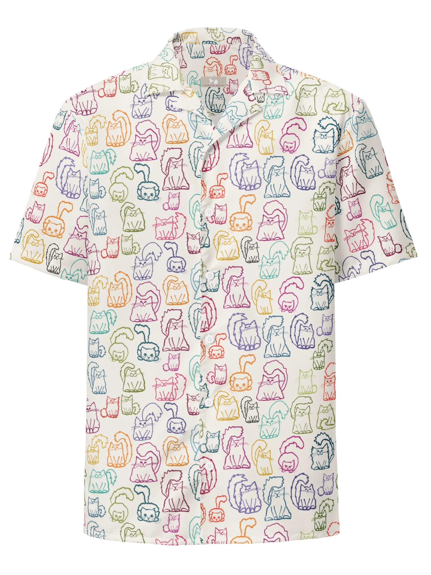 Lots-a-Kitties Oversized Button-Down Shirt product image (1)