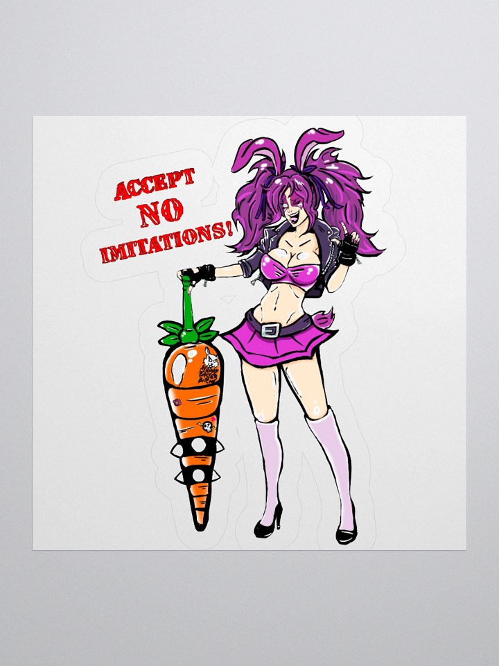 Accept No Imitations! Nayo Bunny Sticker product image (3)