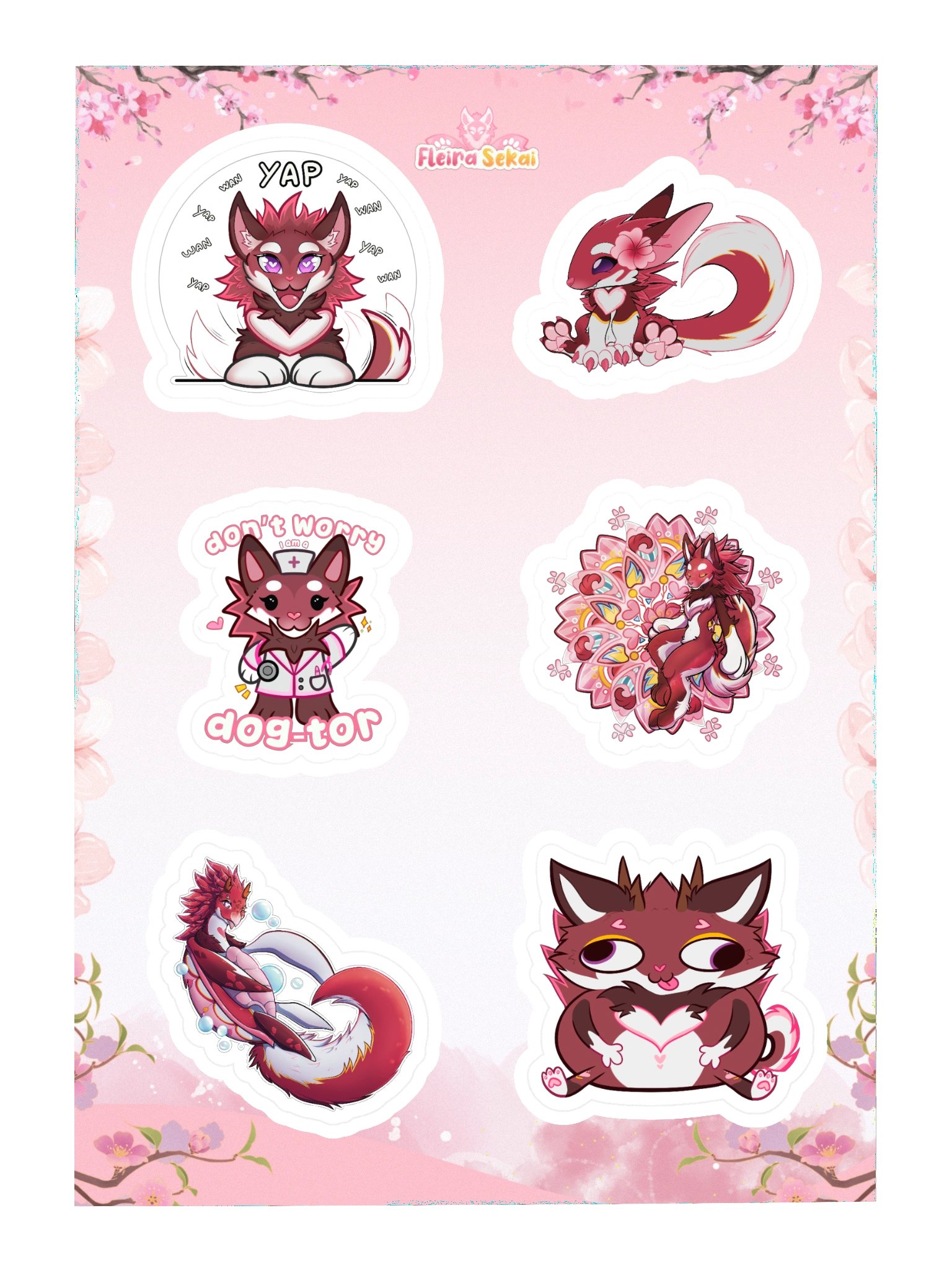 🌸Furality Ultra Exclusive Sticker Sheet product image (3)