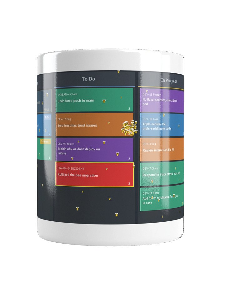 Bees have Entered the Sprint Full Board Mug Wht product image (4)