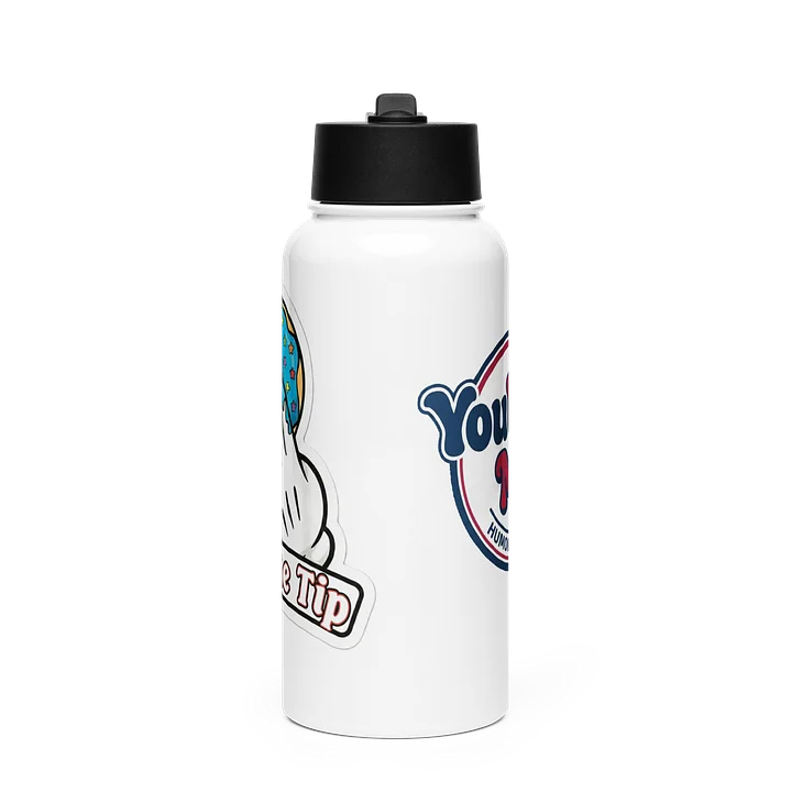 Just The Tip - Stainless Steel Water Bottle with Straw - 32oz product image (1)