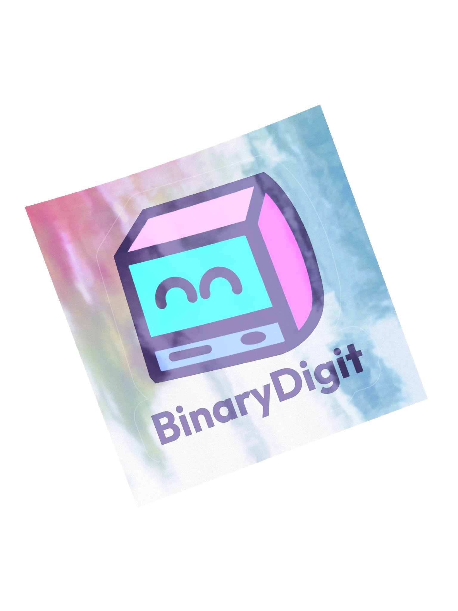 BinaryDigit Holograph Cube Sticker product image (5)