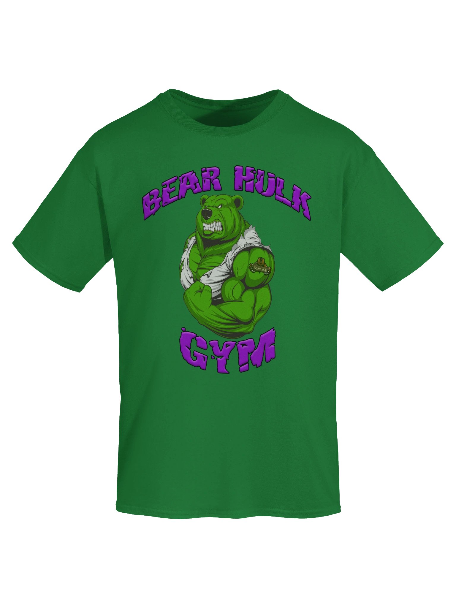 Bear Hulk Gym T-shirt product image (43)