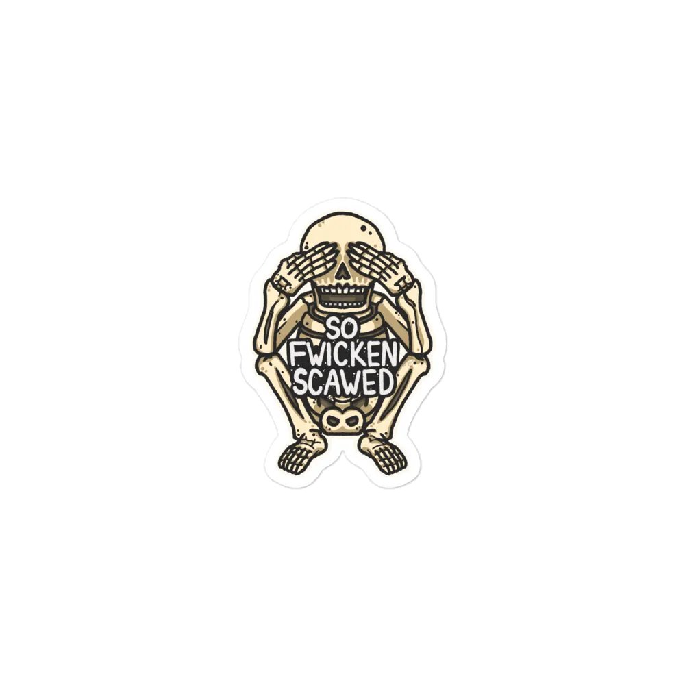 So Fwicken Scared Magnet product image (1)