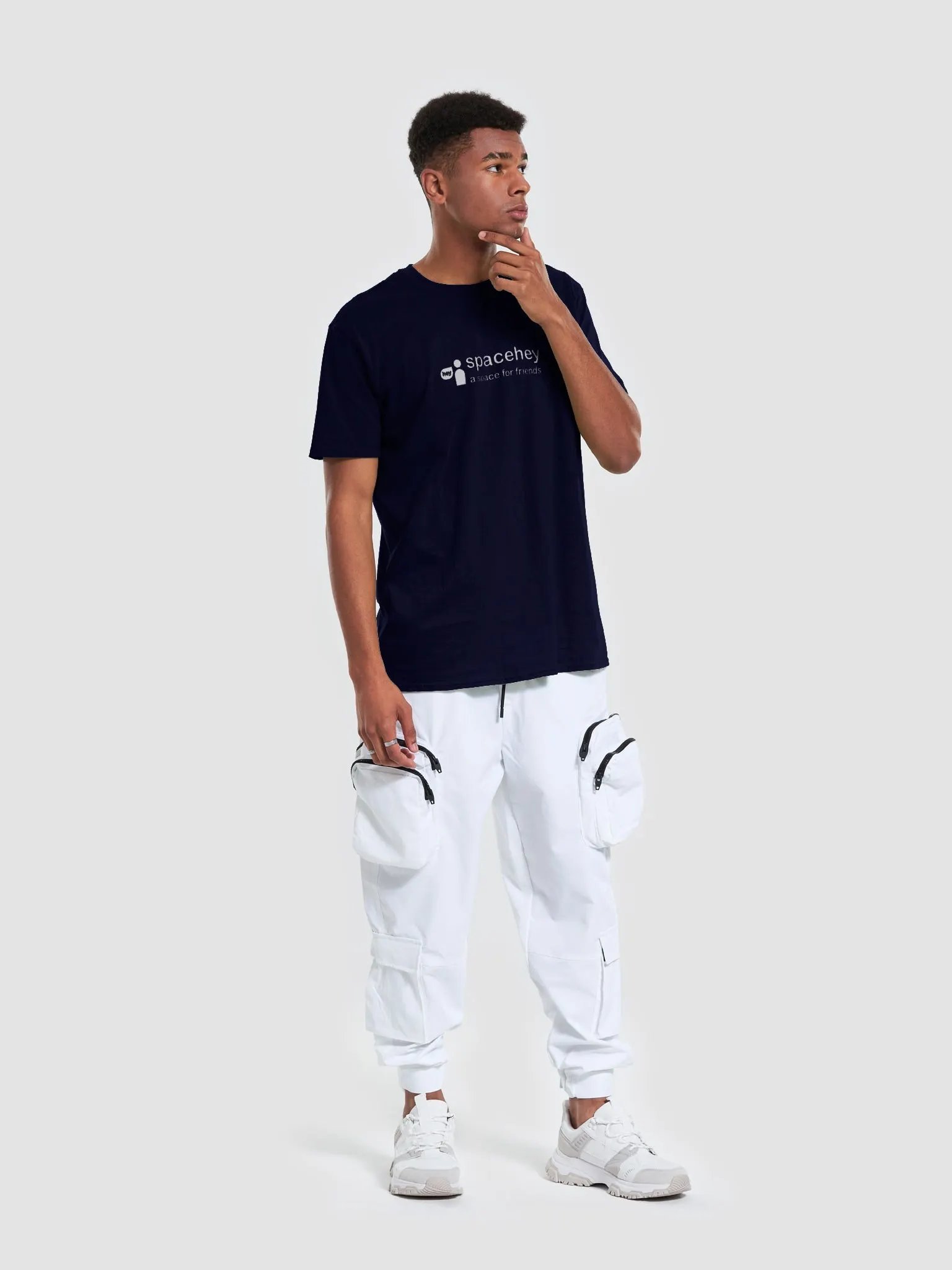SpaceHey Tee Navy product image (5)