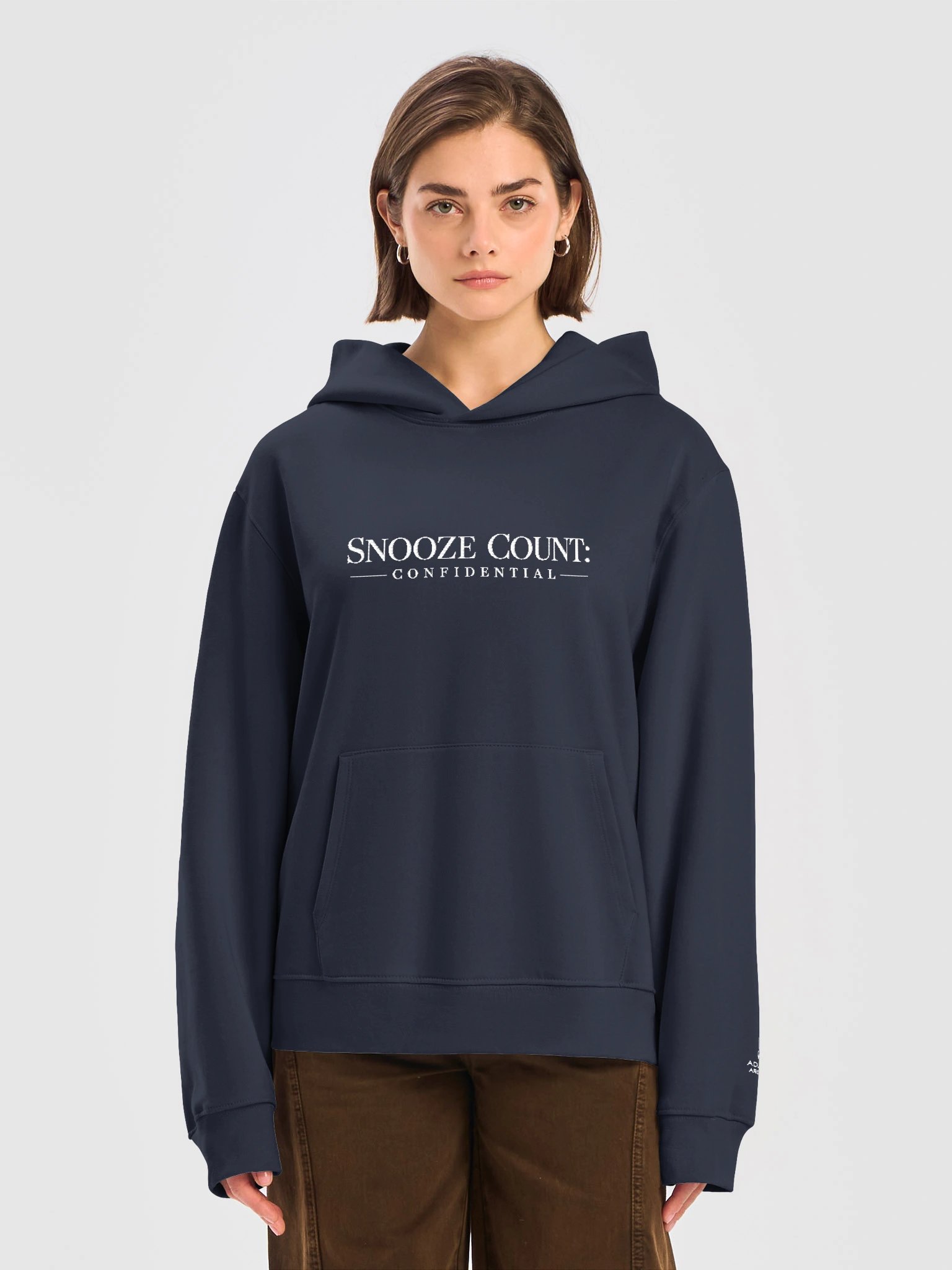 “Snooze Count: Confidential” — Bella+Canvas Unisex Oversized Midweight Hoodie product image (1)