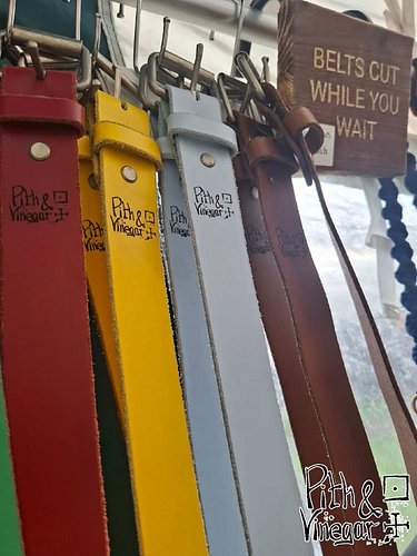Looking for a belt that will withstand all of your adventures? Struggle to find one in your size?

My leather belts are hand-...