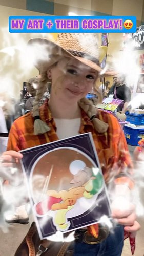 At Onicon a bunch of cosplayers for mlp loved and bought my work! They let me make this reel too! #mylittlepony #cosplay #mlp...