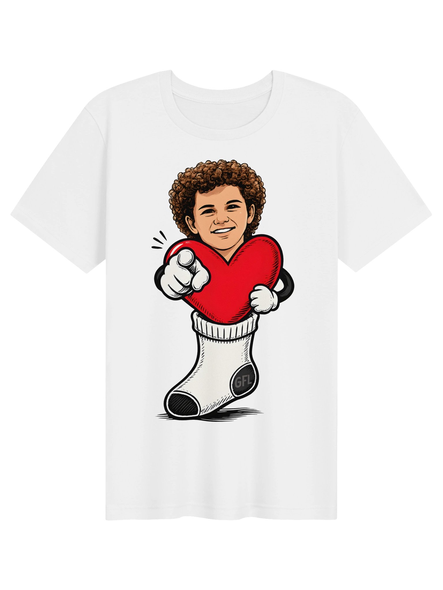 Heart Sock Cartoon Tee product image (1)