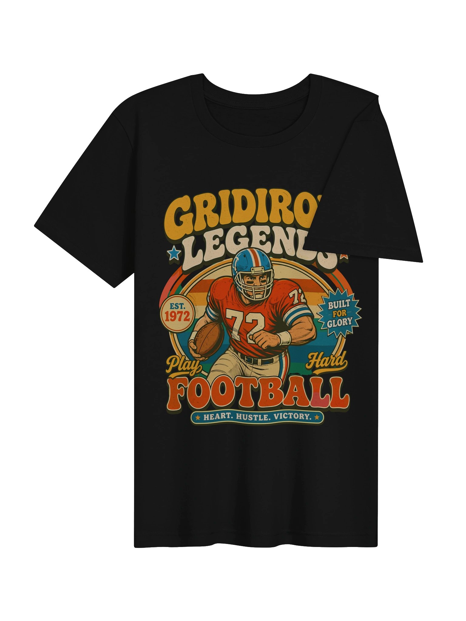 Gridiron Legends Retro Football Tee product image (4)