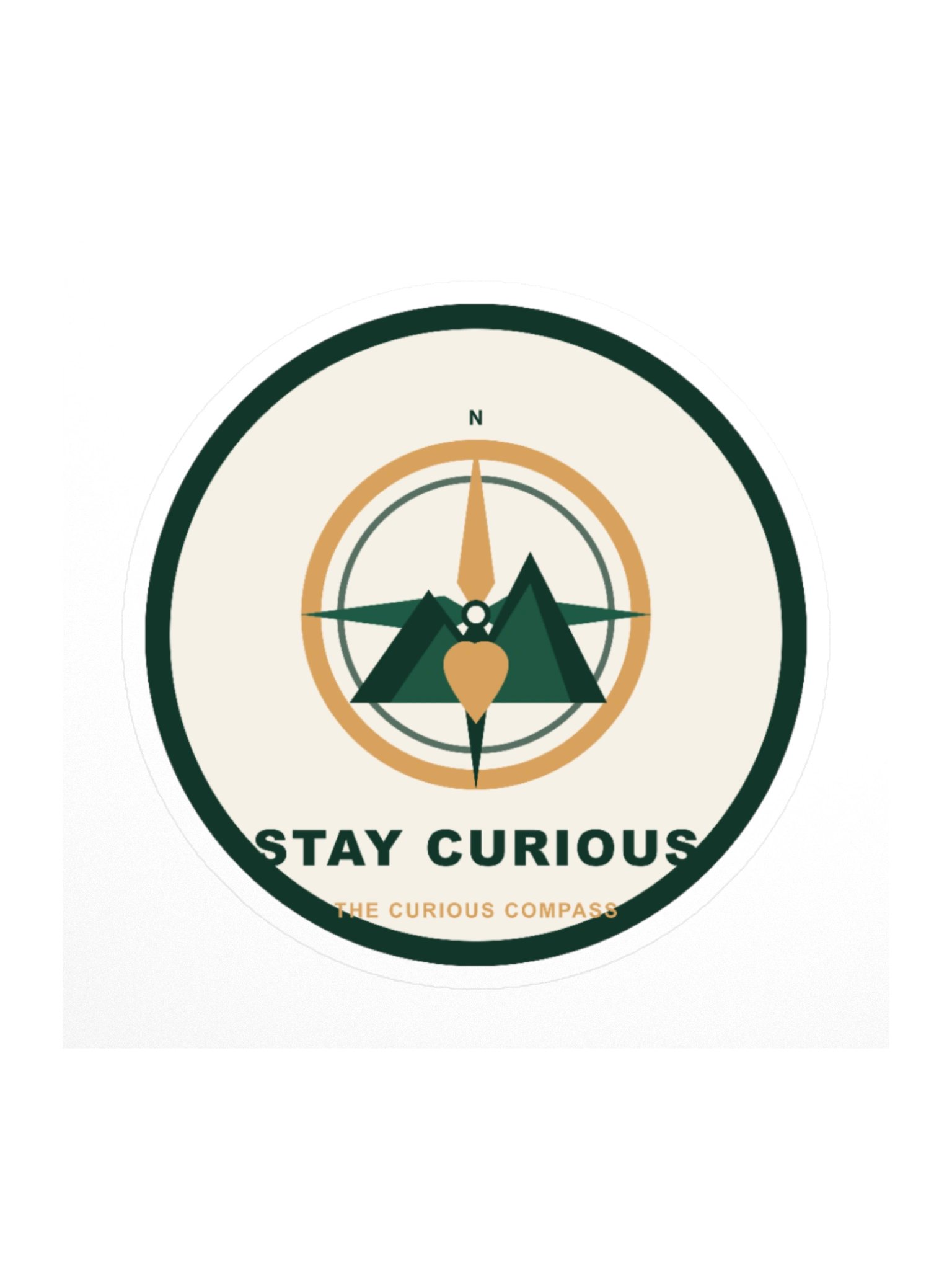 Stay Curious Compass Sticker product image (1)
