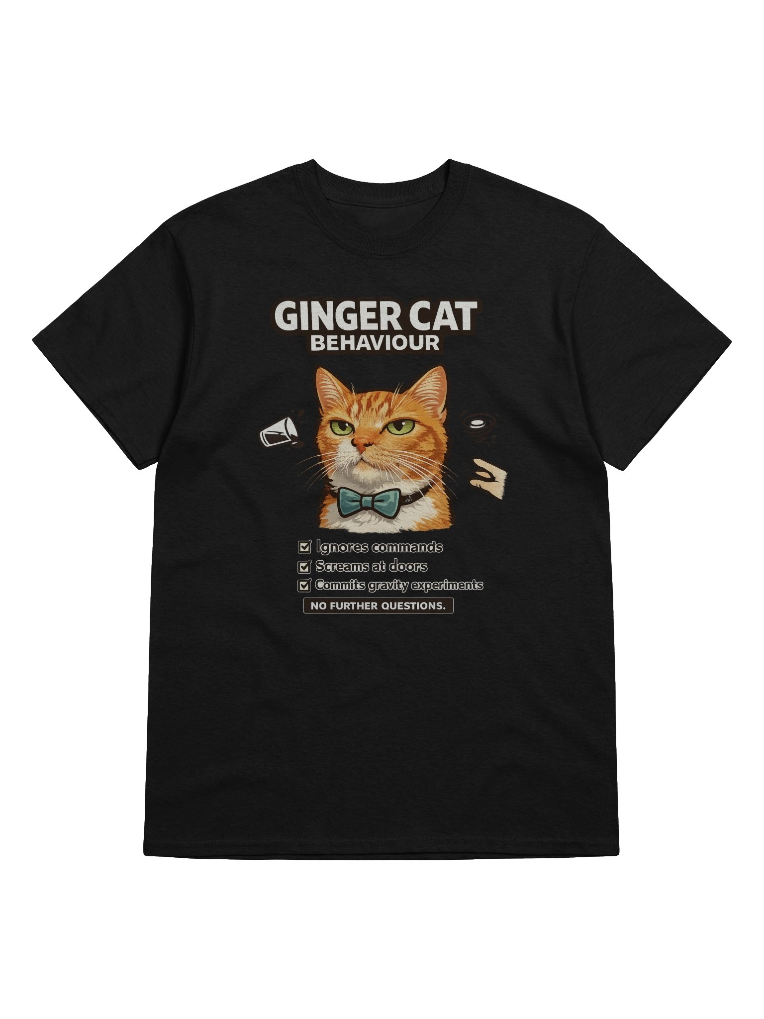 Ginger Cat Behavior Illustrated T-Shirt product image (29)
