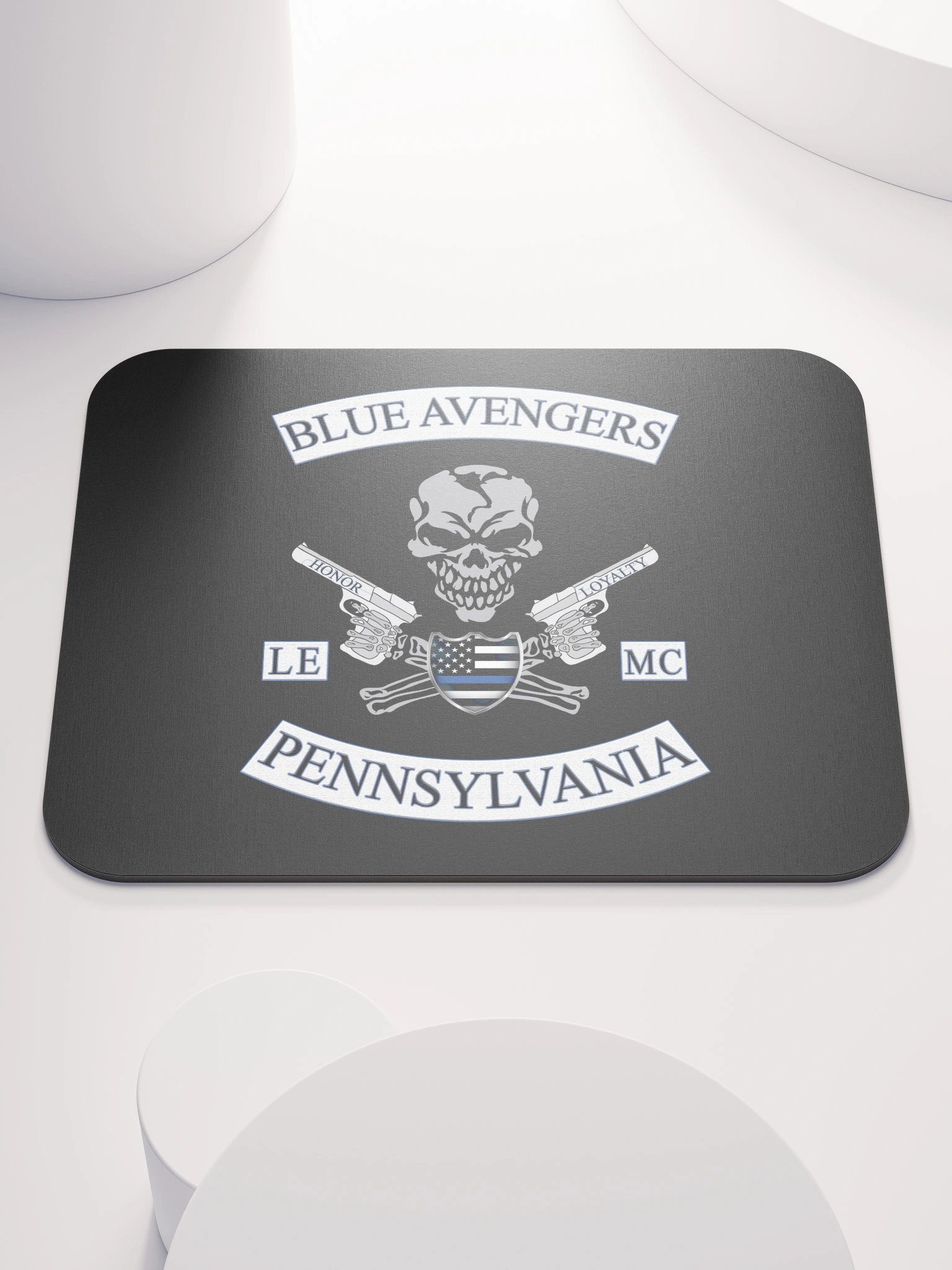 Blue Avengers MC Logo Mouse Pad product image (2)