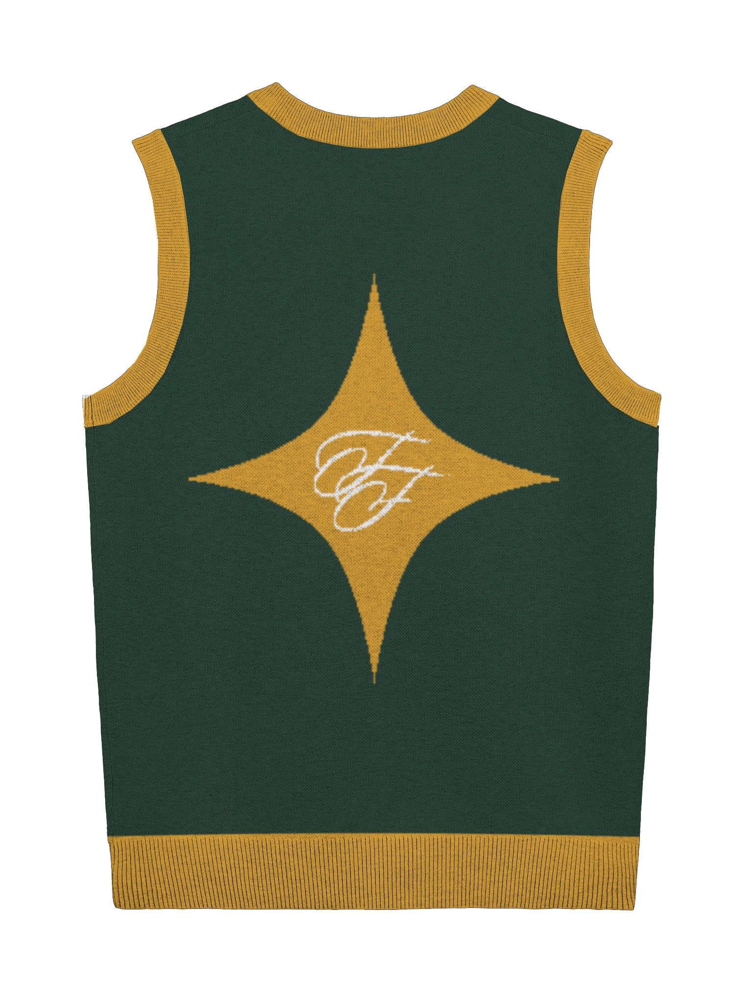 F&F Script Rivalry Knitted V-Neck Vest product image (9)