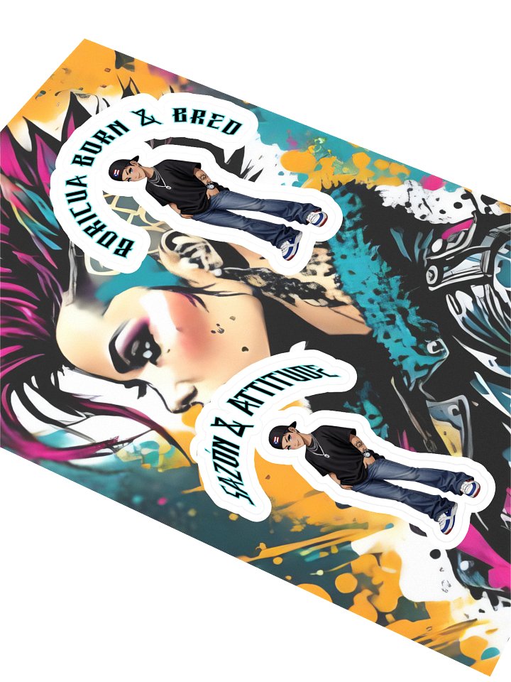 Boricua sticker sheet product image (2)