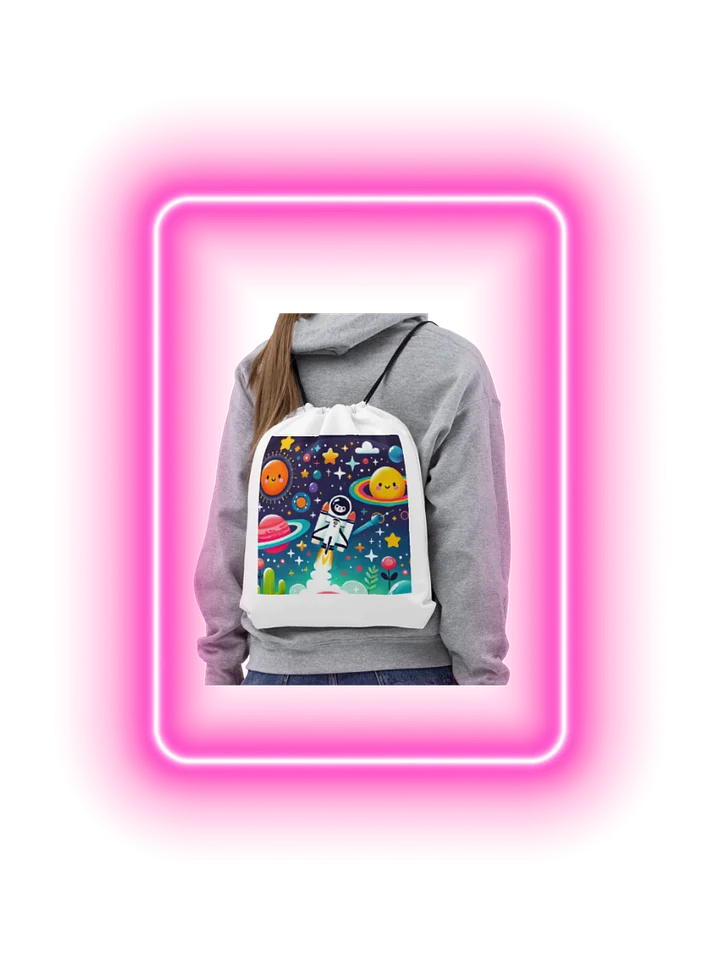 Cosmic Explorer Drawstring Bag product image (1)