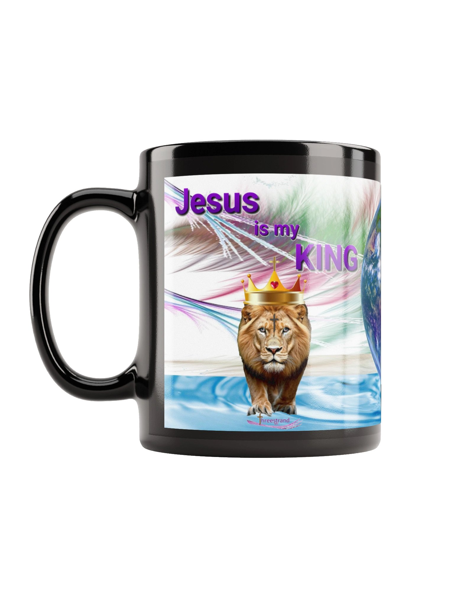 Jesus is my KING - Mug- Black product image (6)