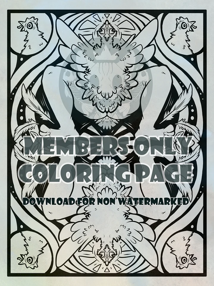 Perfectly Normal Chicken - Coloring Page product image (1)