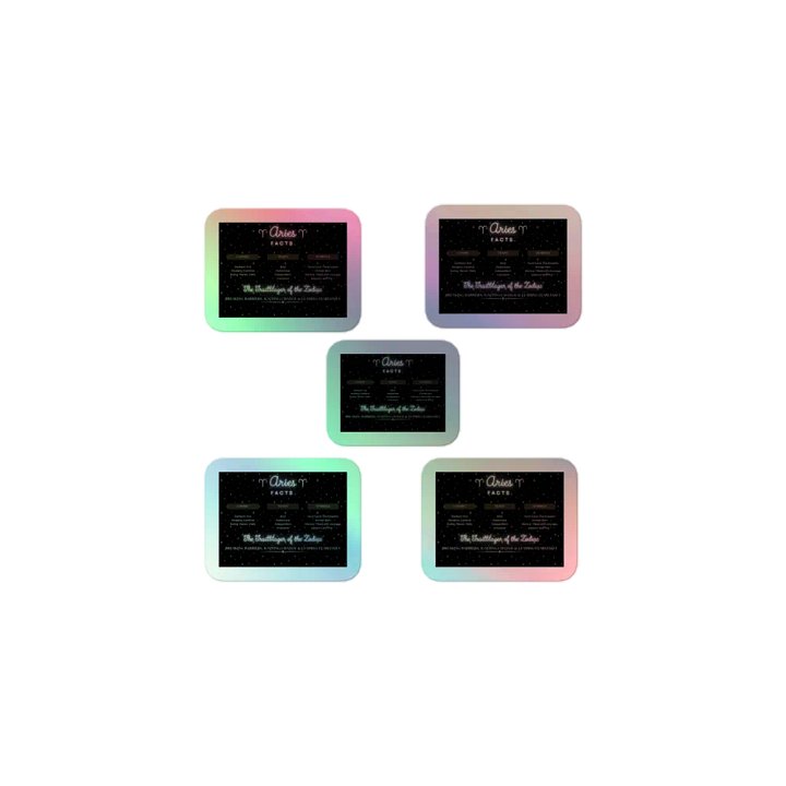 Aries 2025, Attributes, Holo Sticker Paxk product image (1)