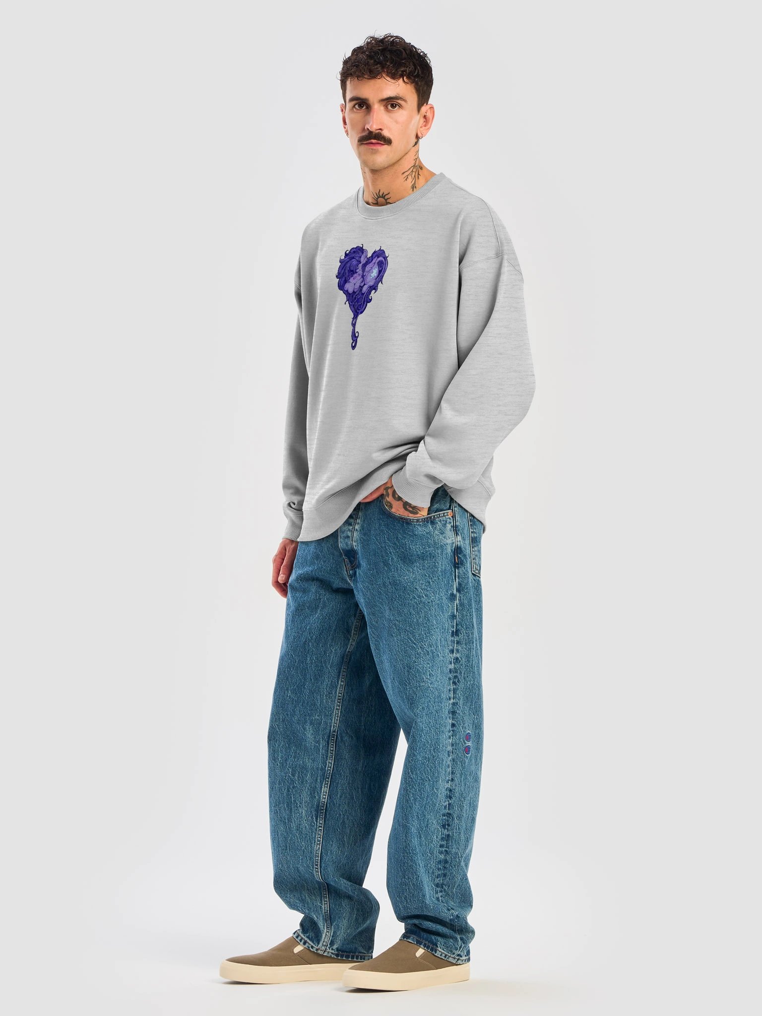 Lulamoon Heart Oversized Sweatshirt product image (30)