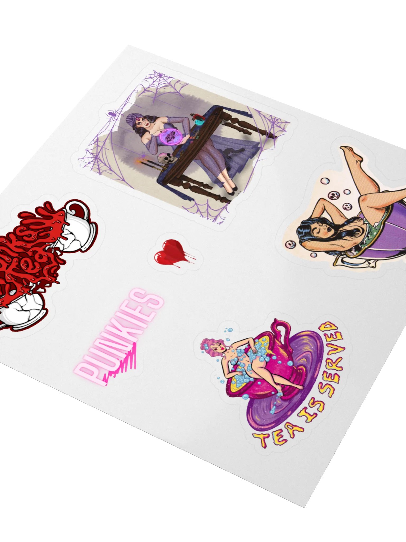 Punkies Tea Party Sticker Pack product image (8)
