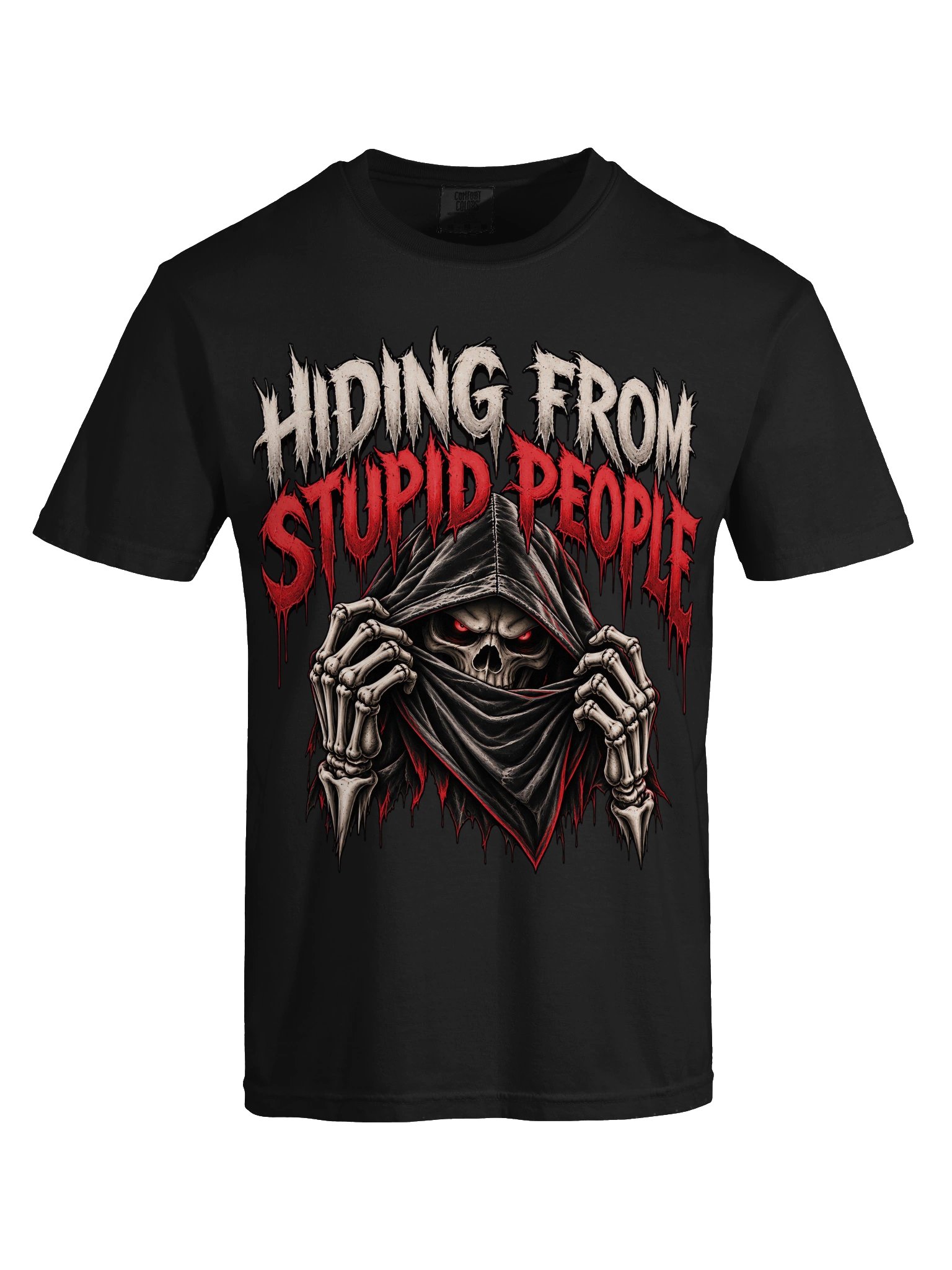 Hiding From Stupid People — Gothic Reaper T-Shirt product image (64)