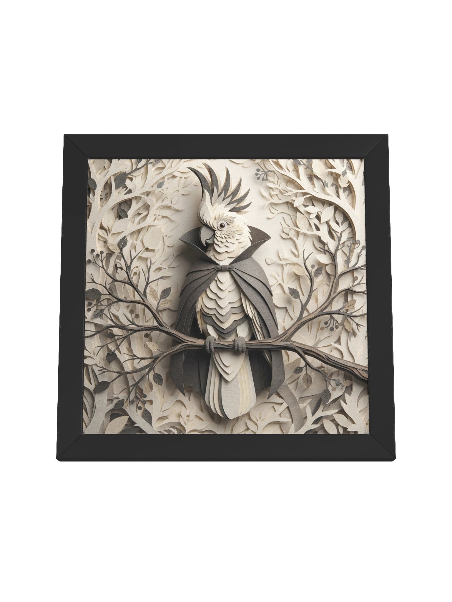 Count Cockatoo | Minimalist Halloween Framed Wall Art product image (18)