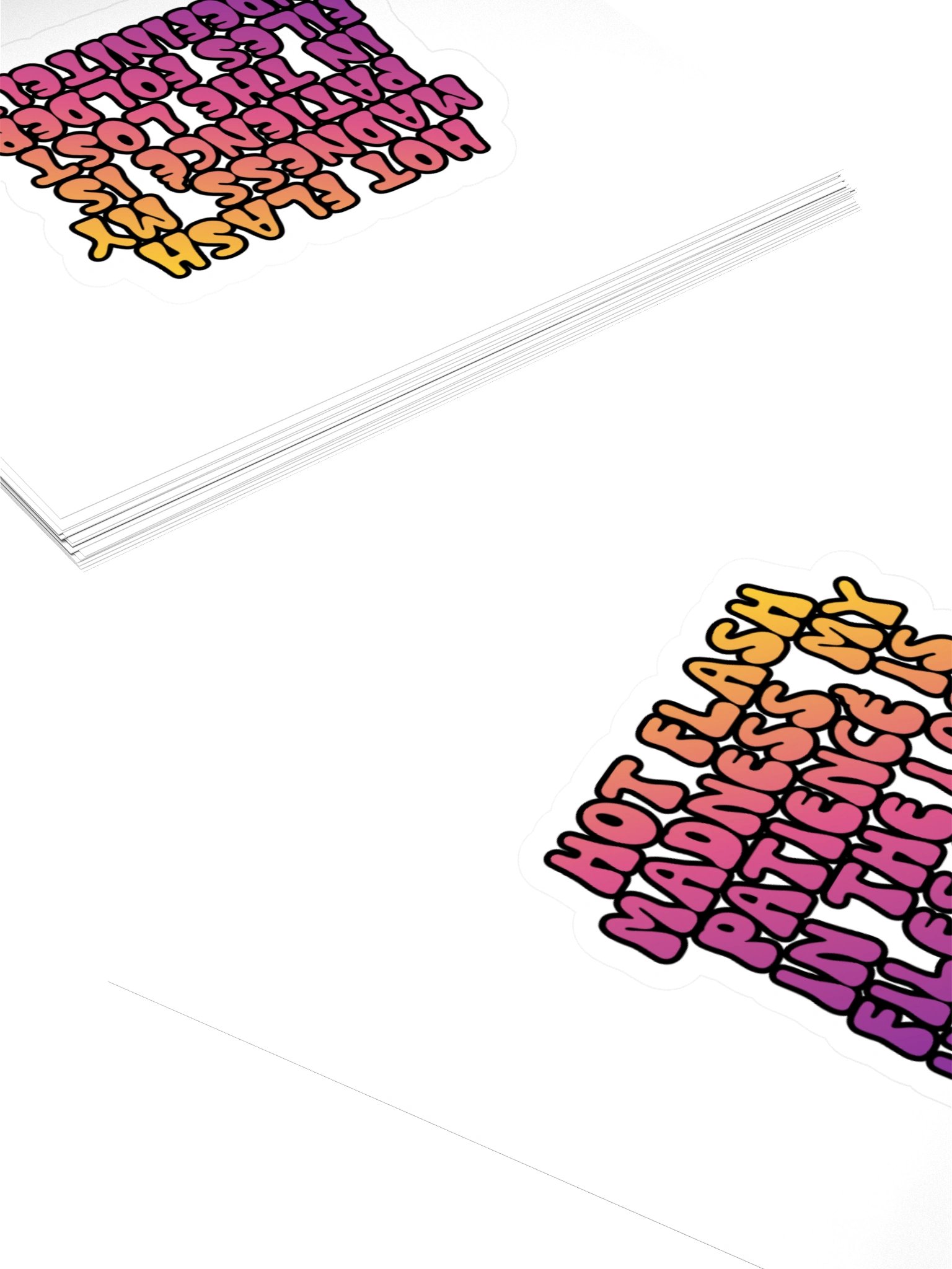 Menopause Chaos Kiss Cut 4"x4" Vinyl Sticker product image (4)