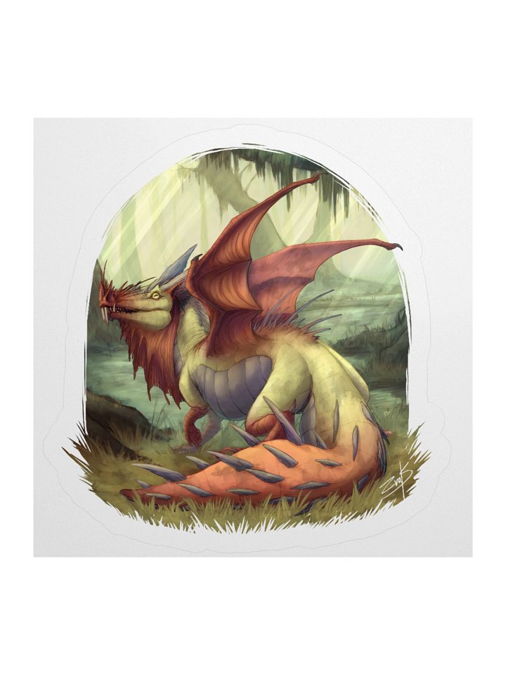 Dragon Digital Painting - sticker product image (1)