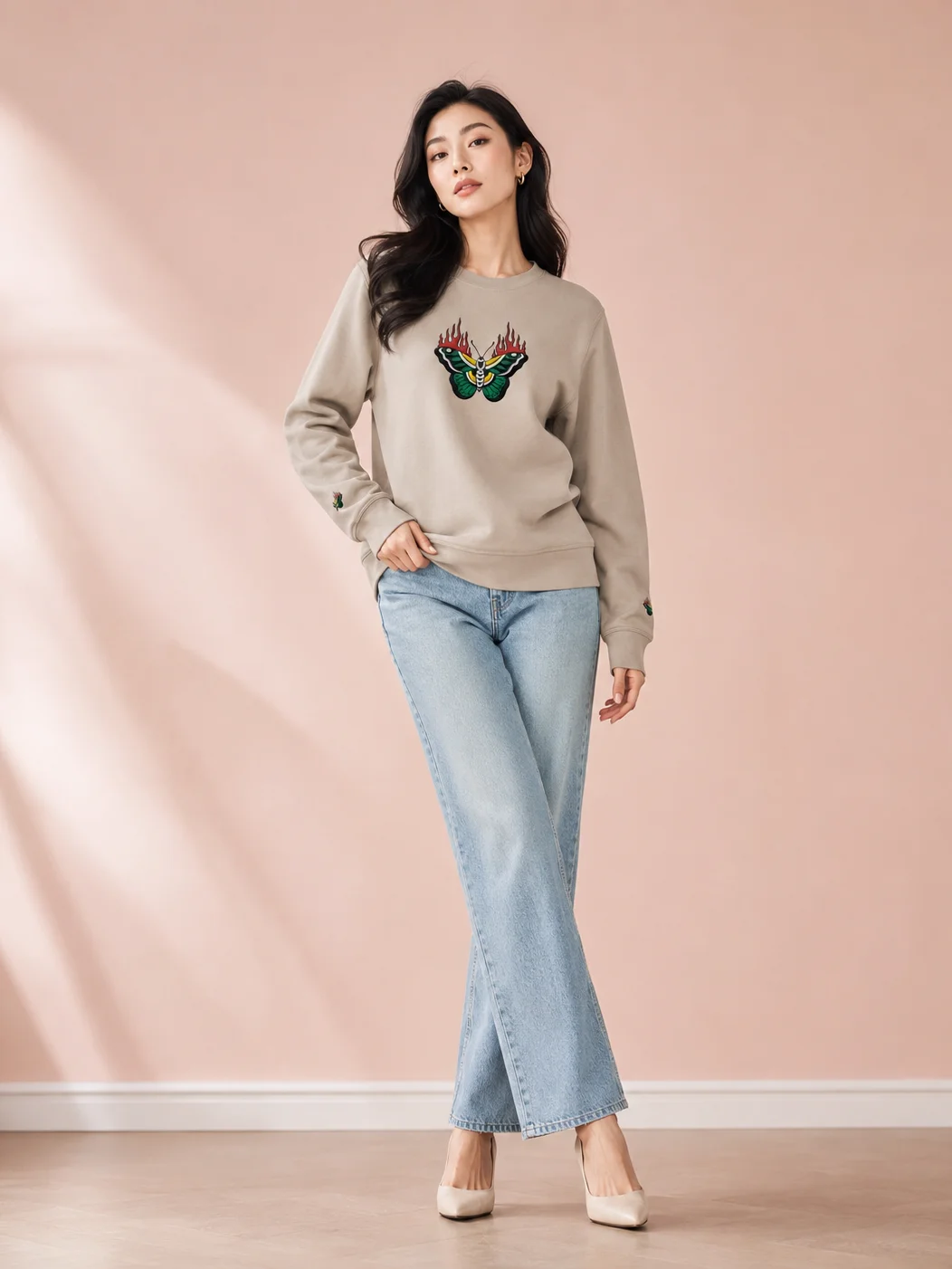 Emberwing Embroidered Sweatshirt product image (1)