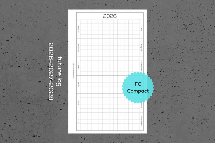 future log with note pages - FC Compact - 2026 (2.10) product image (1)