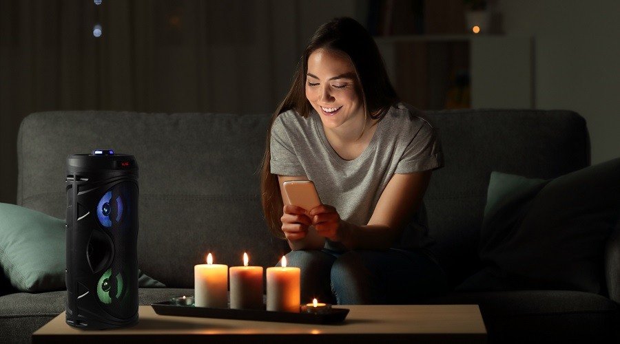 Atalax Tune TWS Wireless Bluetooth Party Speaker - Portable LED Audio product image (6)