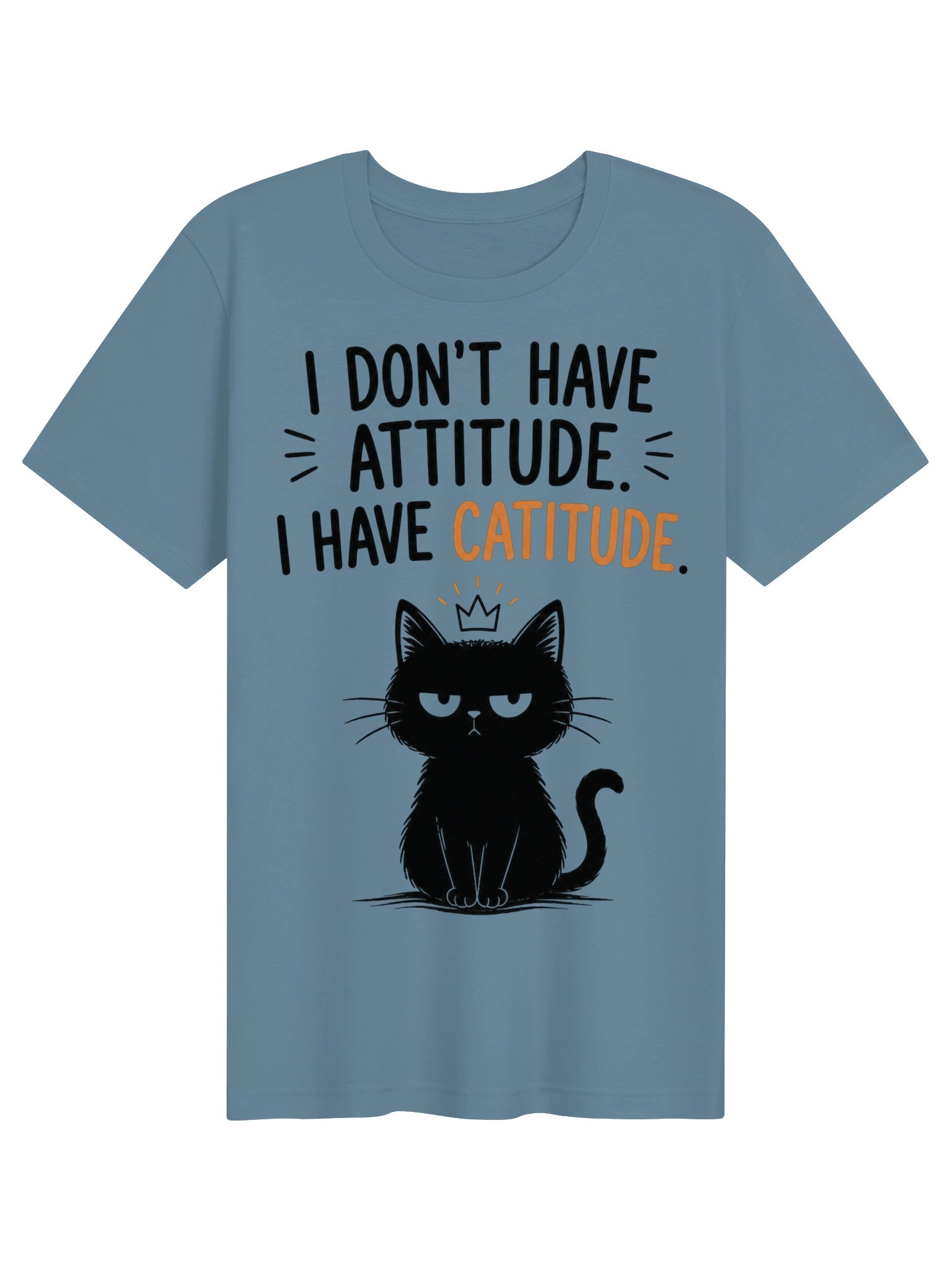 Catitude Crown Cat Graphic Tee product image (3)