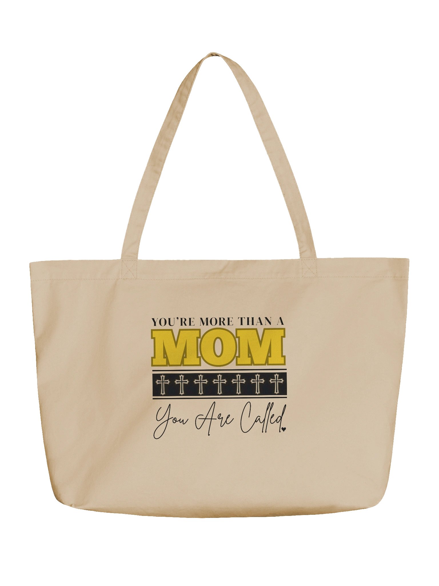 You Are More Than A MOM - You Are Called | Christian Mom Organic Tote Bag | Faith-Based Gift for Moms product image (2)