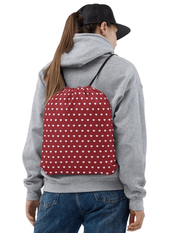 Little Love Dots Gym Drawstring Bag. product image (1)