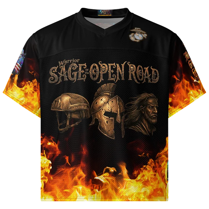 MötoGraffitti Warrior Sage Marine Corp Football Jersey product image (1)