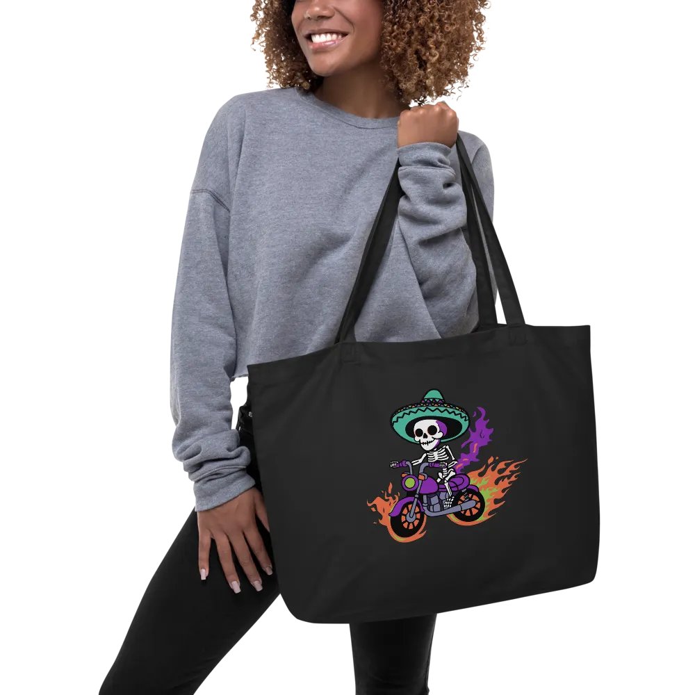 Bone to be Wild Colorful Organic Cotton Tote product image (2)