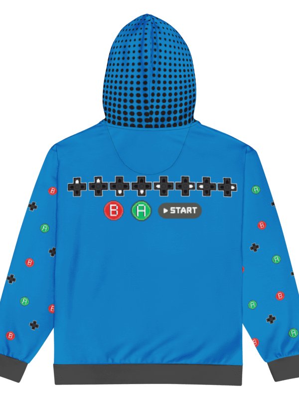 Retro GamePad Hoodie (Blue Edition) + Zimmi Sticker Pack product image (4)