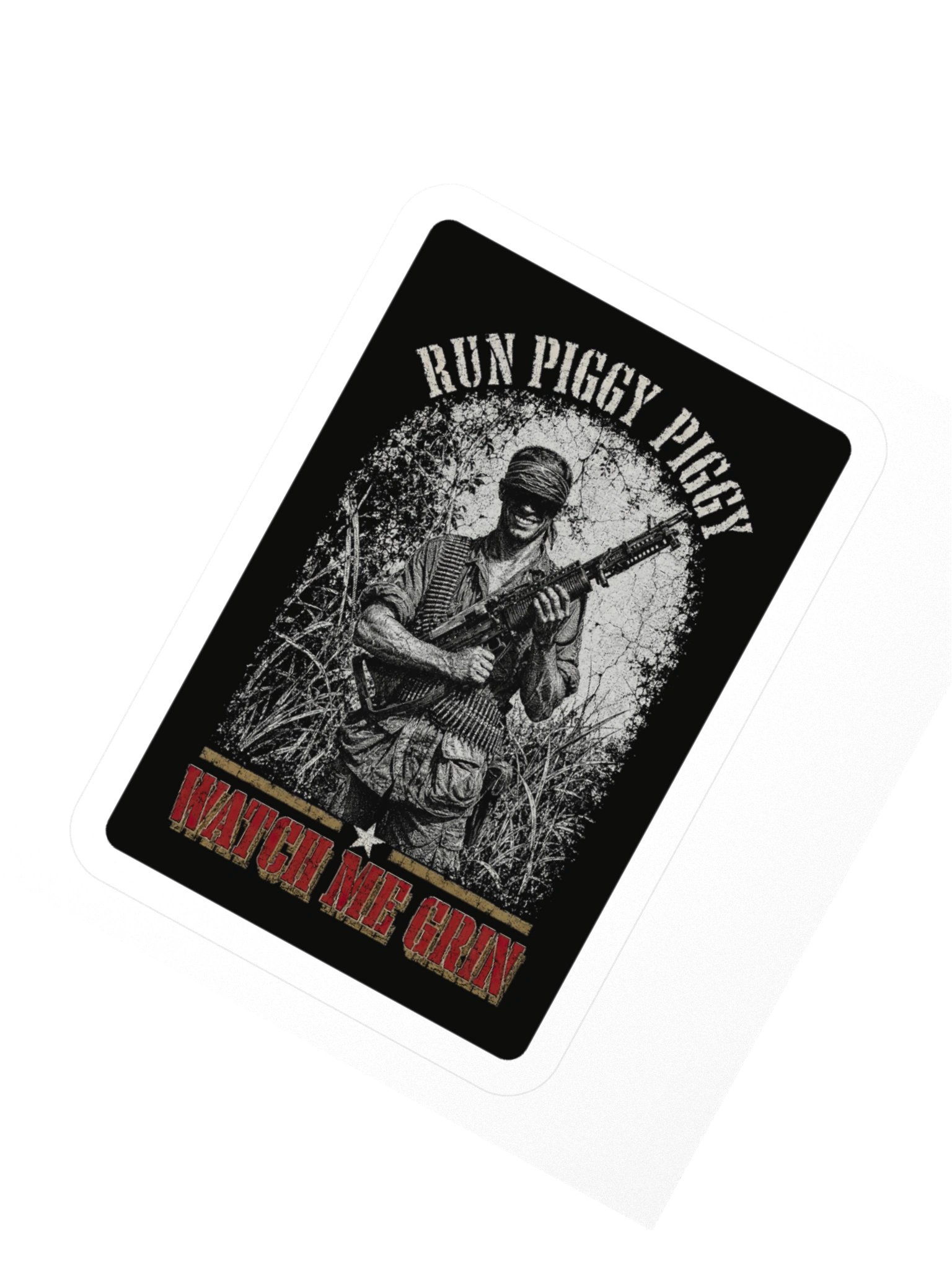 Run Piggy Run "Watch Me Grin" Wolf Grin Sticker product image (5)