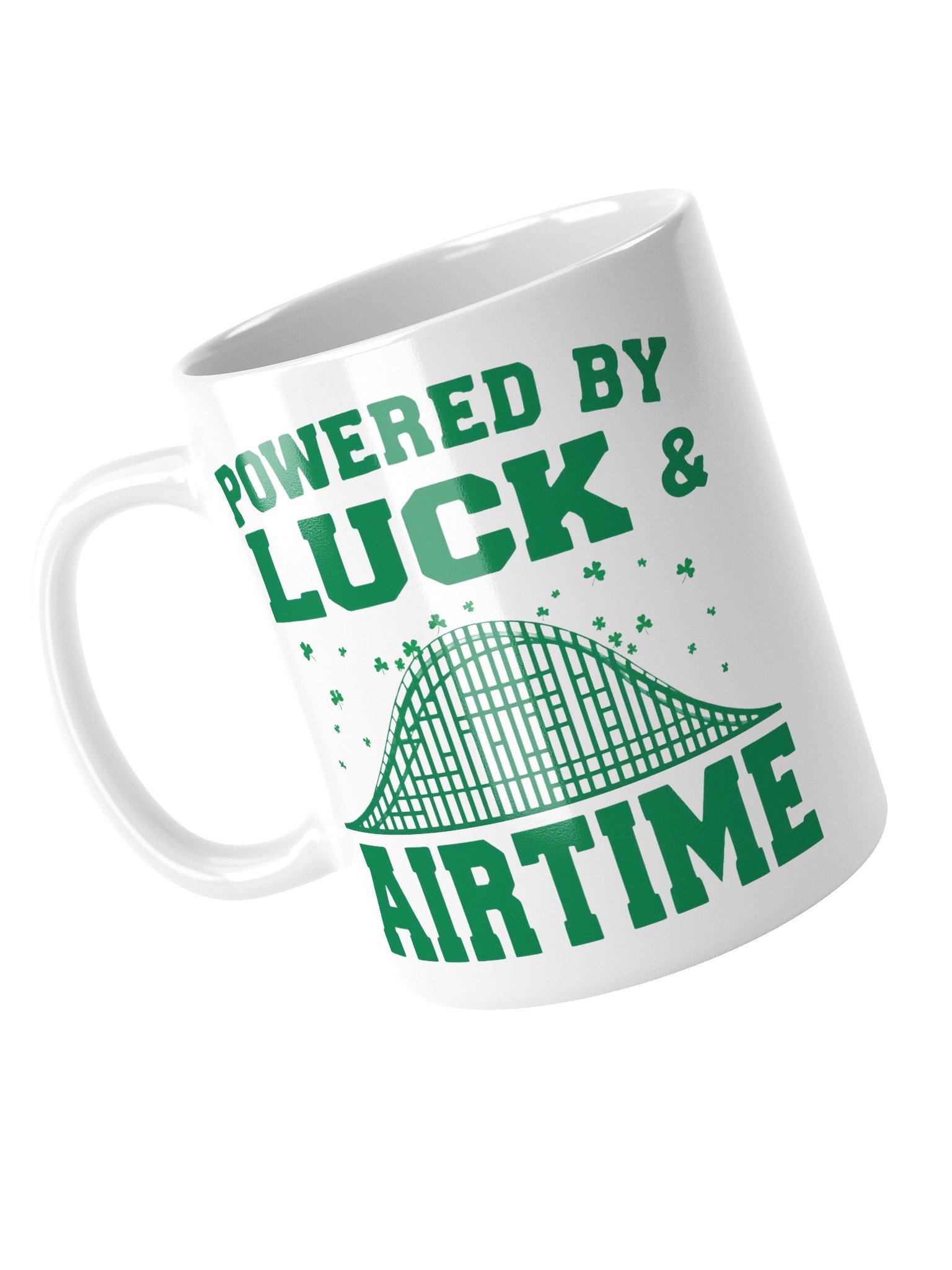 Powered by Luck & Airtime St. Patrick’s Day Roller Coaster Mug product image (11)