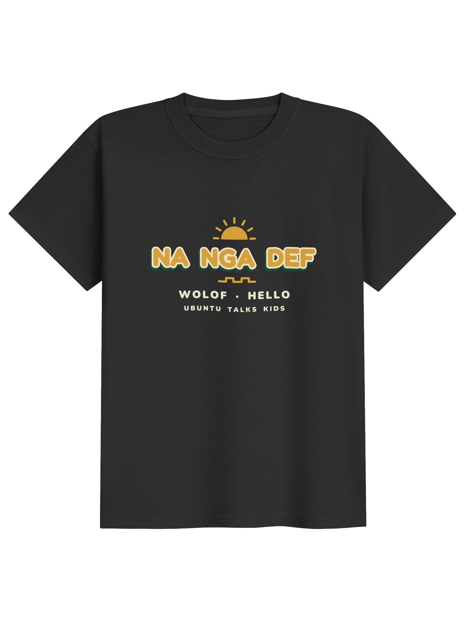 Little Greetings — NA NGA DEF | Wolof Kids Heavyweight Tee product image (1)