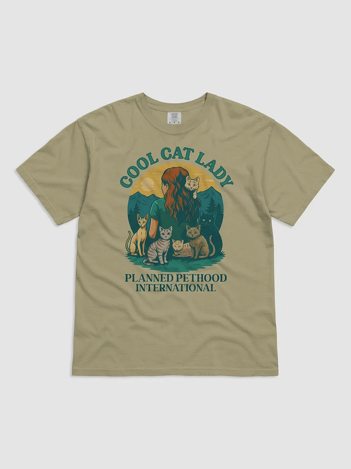 Cool Cat Lady Mountain T-Shirt product image (3)