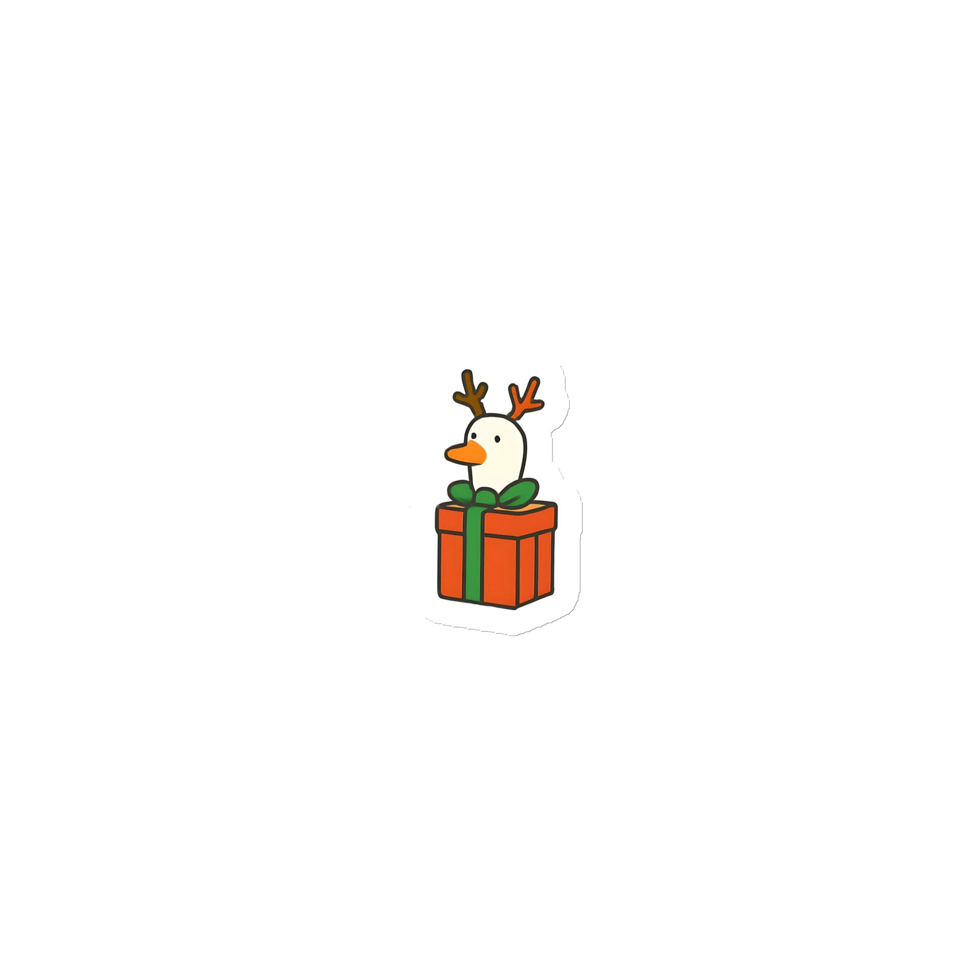 Silly Goose Present Magnet product image (1)
