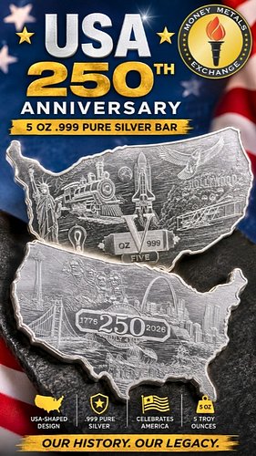 America’s 250th Anniversary Silver Bar Is HERE 🇺🇸

America’s 250th Anniversary deserves something legendary 🇺🇸
Introducing th...